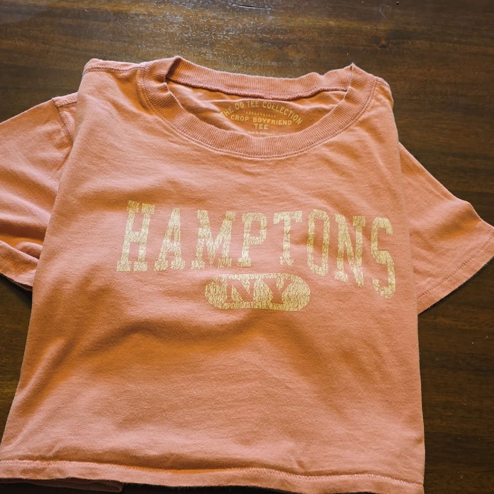 Aeropostale Women's Graphic Tee - Peach